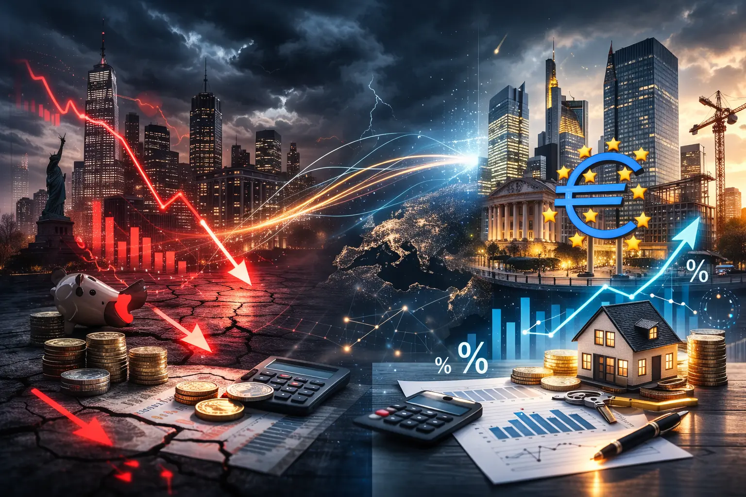 Рецесия в САЩ – ефект върху Европа, кредити и инвестиции